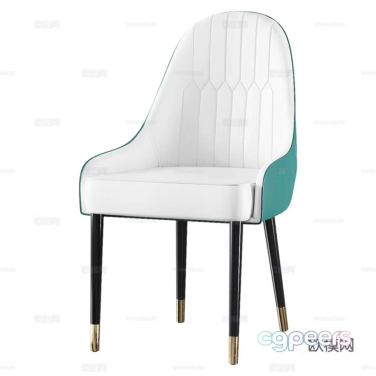 Single chair dining chair armchair 3d model