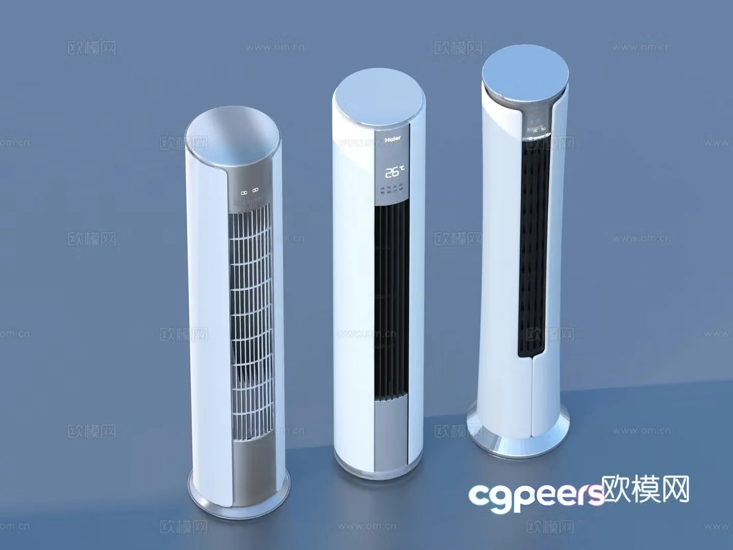 3D model in the air conditioner and air conditioner