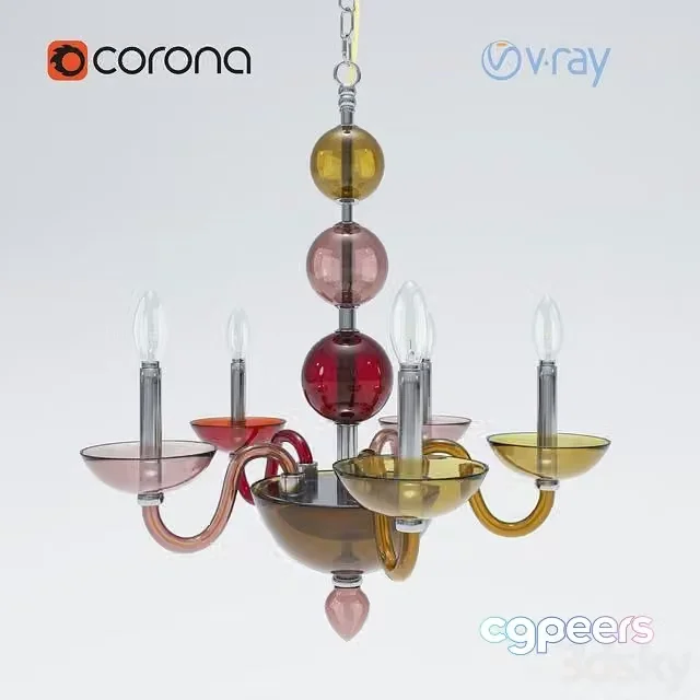 3ds Max Free – LAMPADARIO MURANO MATISSE