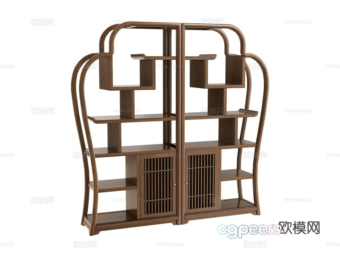 New Chinese style Bogu rack 3D model