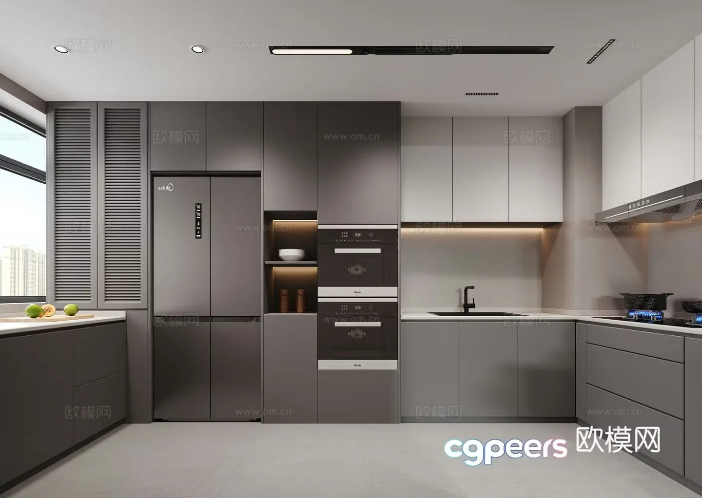 Modern kitchen 3d model