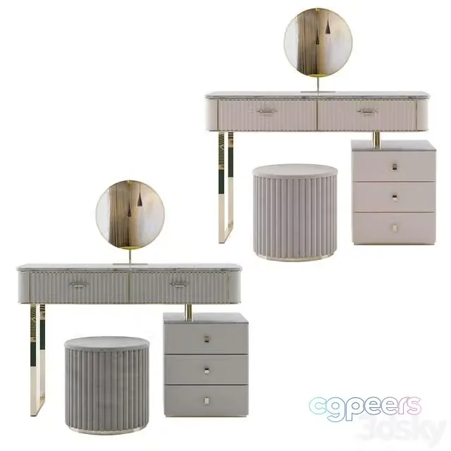 3ds Max Free – Makeup Vanity Set 02