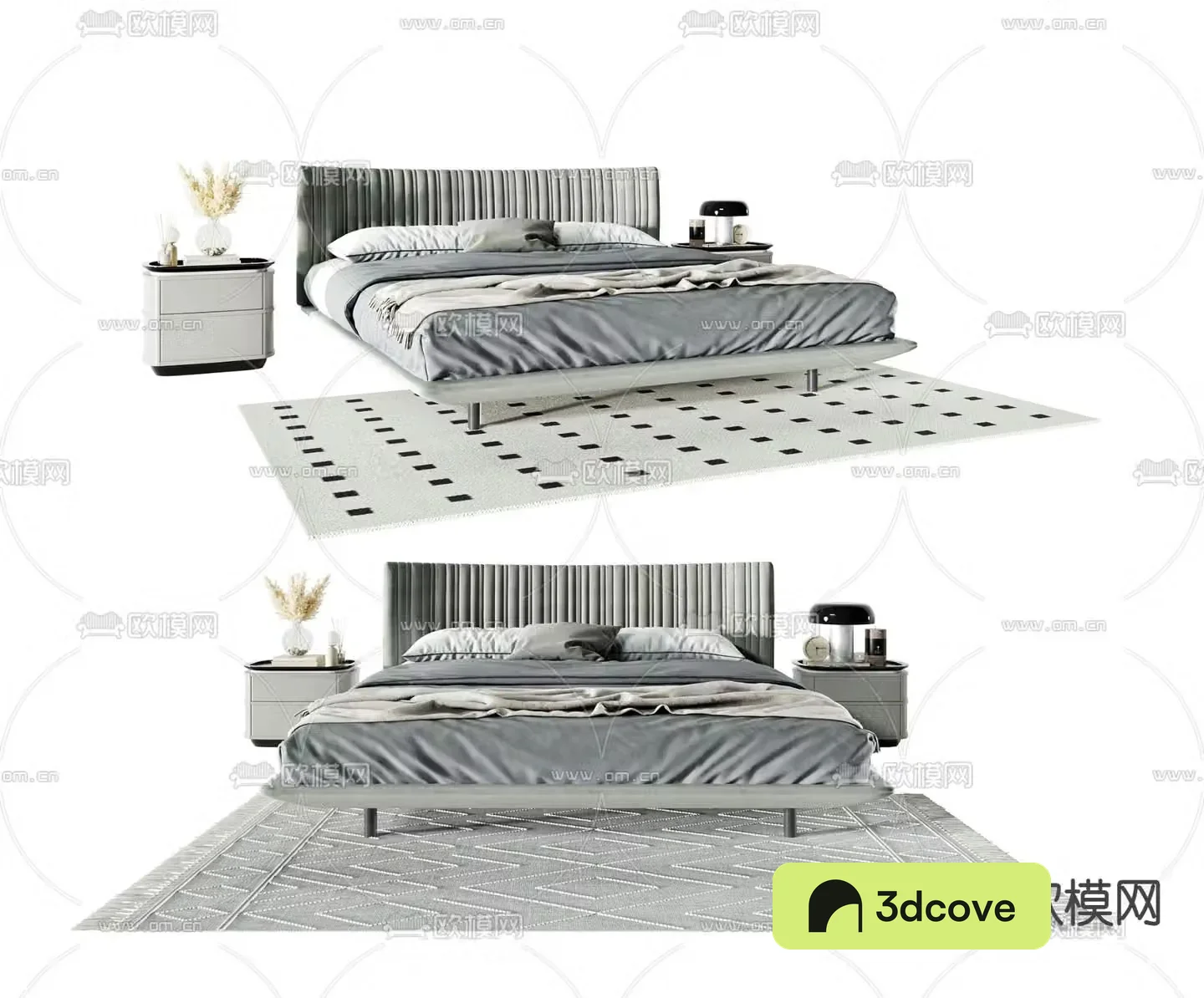 Modern double bed