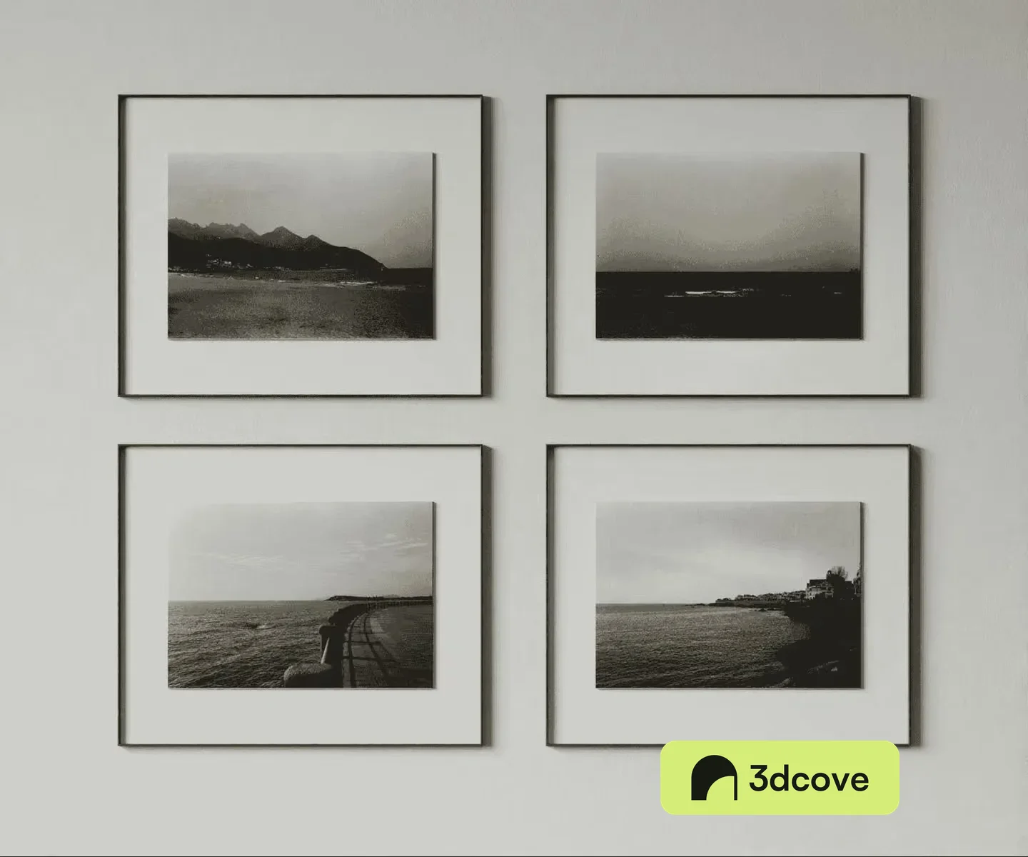 Four Black And White Photographs