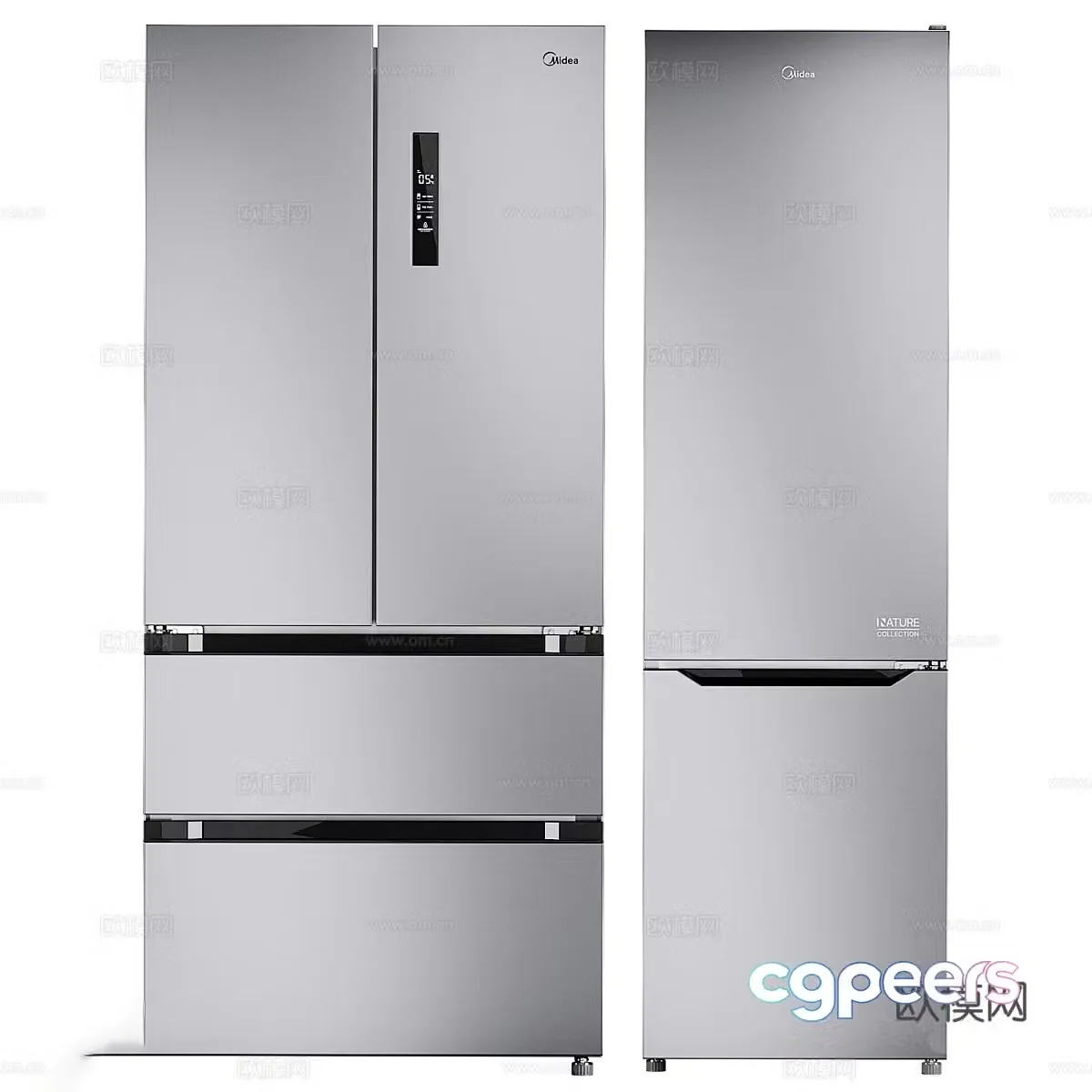 Midea refrigerator 3d model