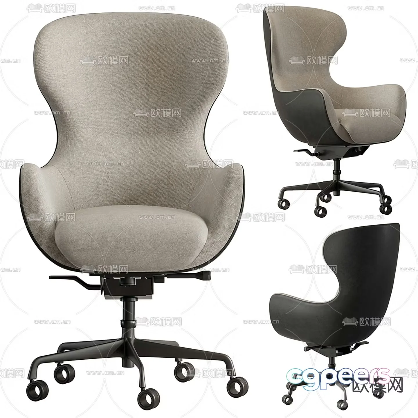 Office chair executive chair 3d model