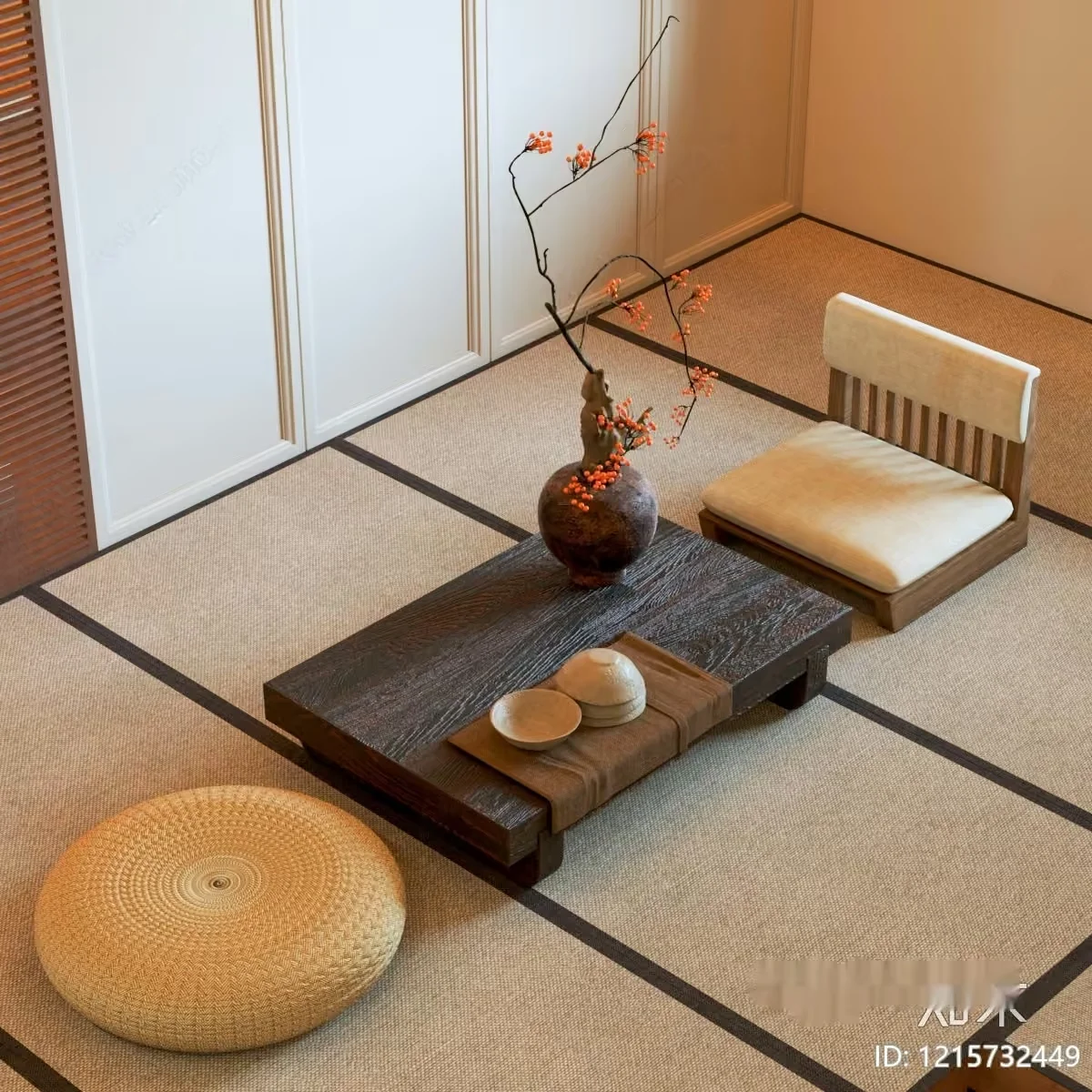 Traditional Japanese Room 3D Model – 12581 – VRAY Render