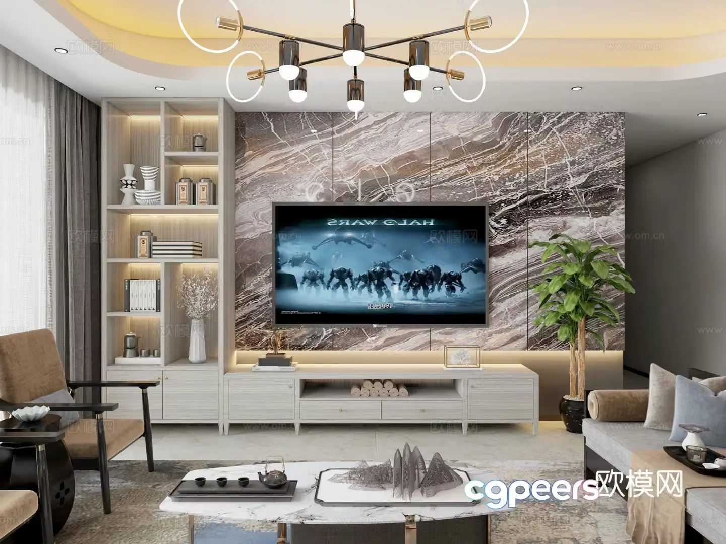 TV cabinet 3d model