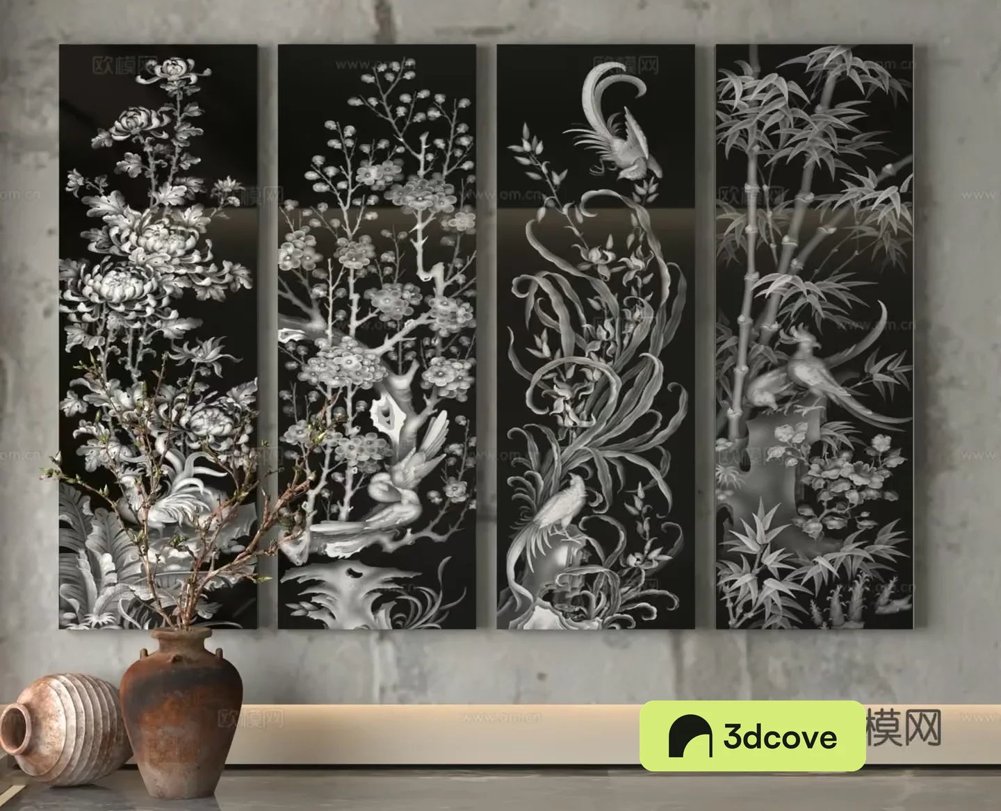 Artwork With Asian-Inspired Designs