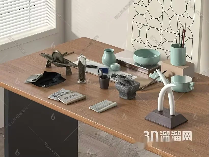 Cozy Home Office 3D Model – 4849 – VRAY Render