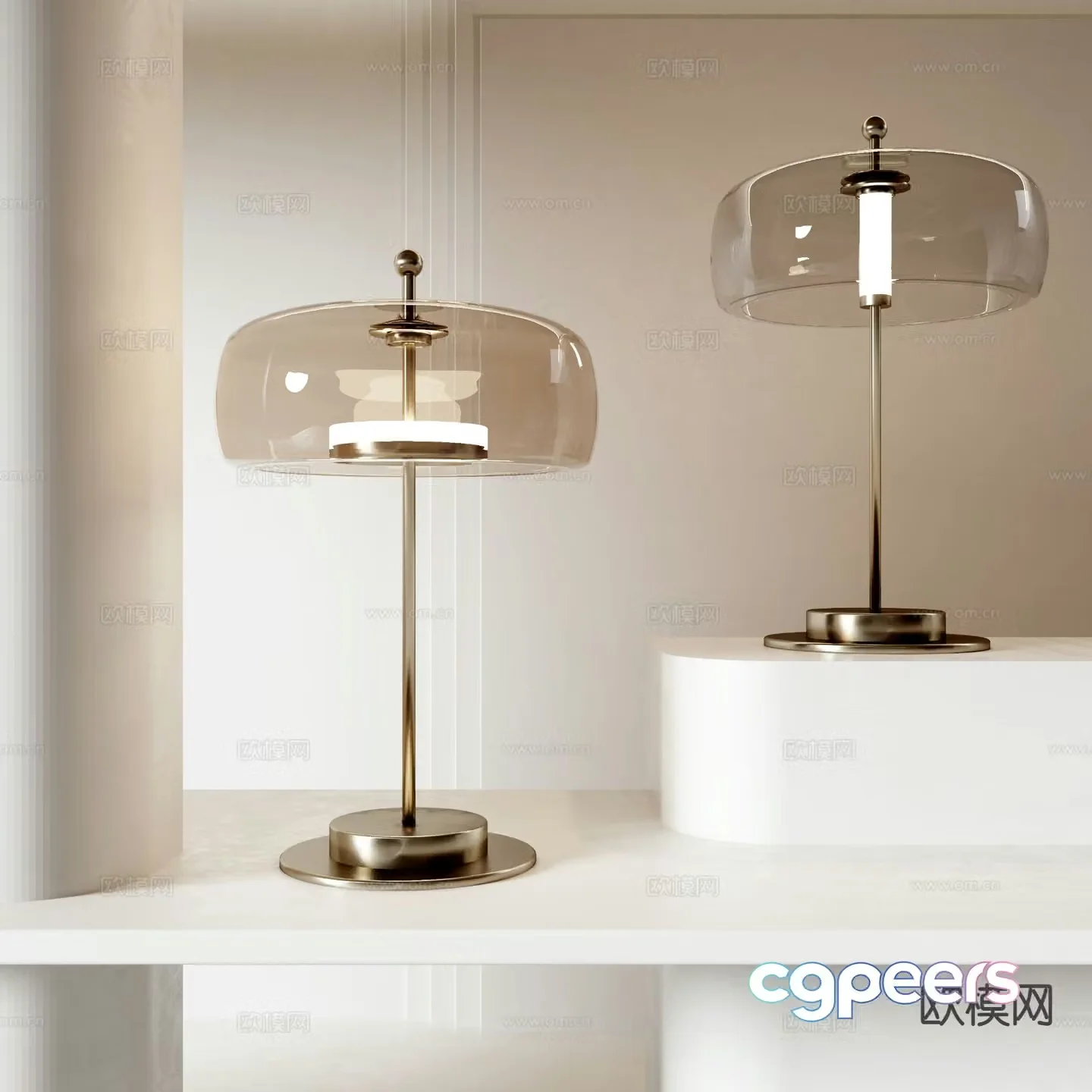 Modern desk lamp 3d model