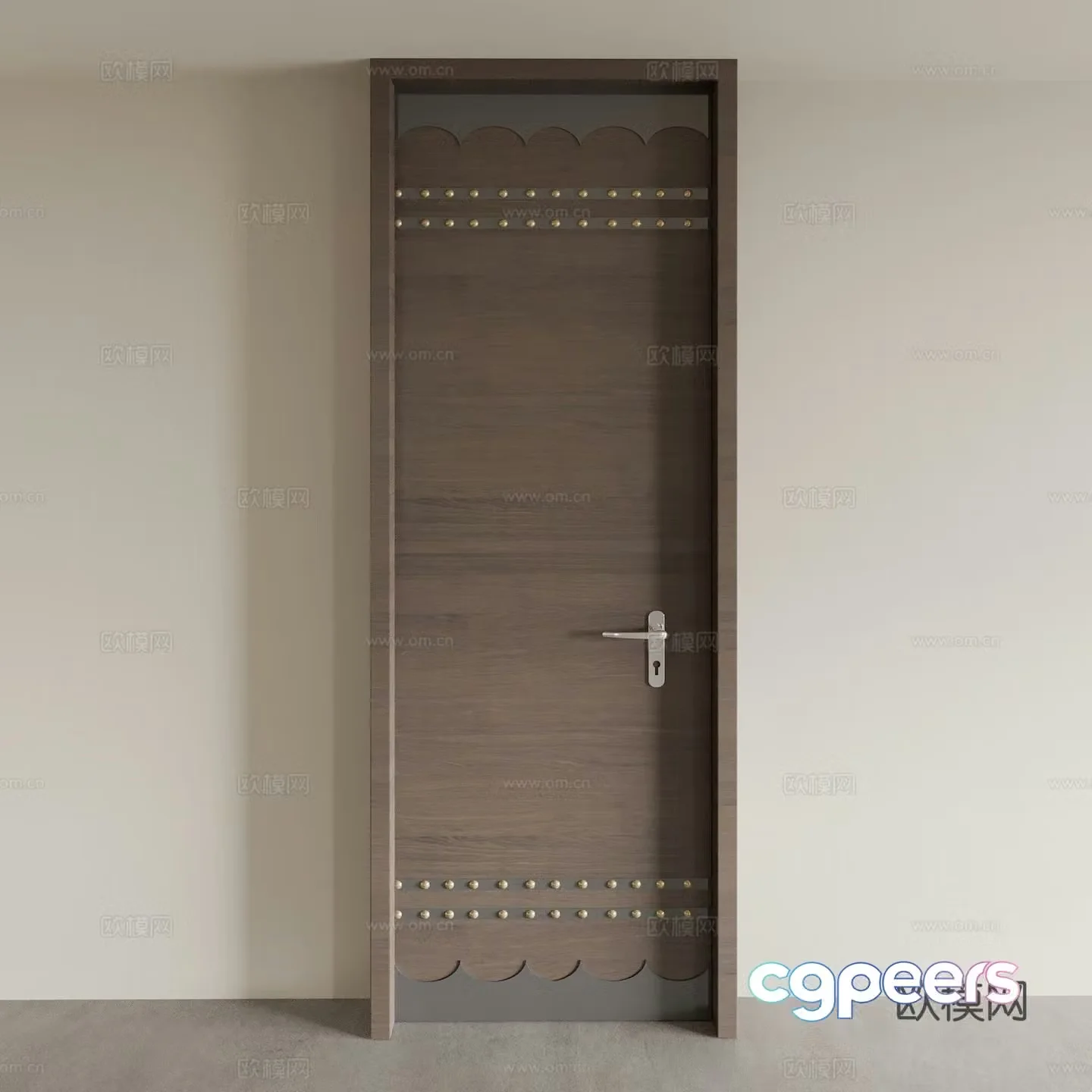 Bedroom door Interior door Single-open door Swing door 3D model