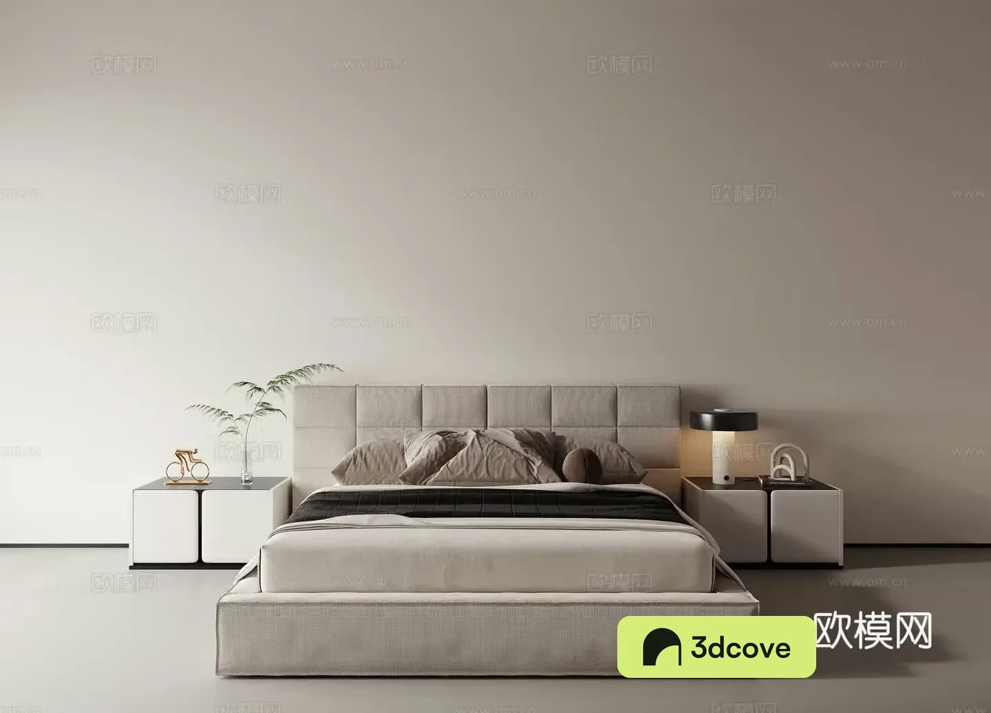 Modern double bed