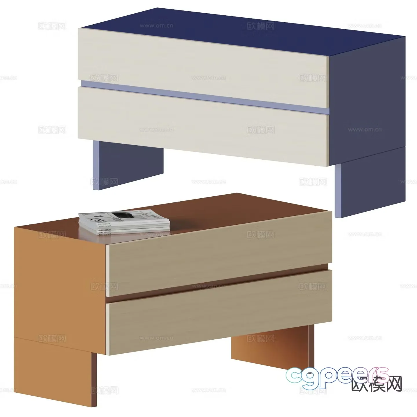 B&O modern side table bedside table 3d model