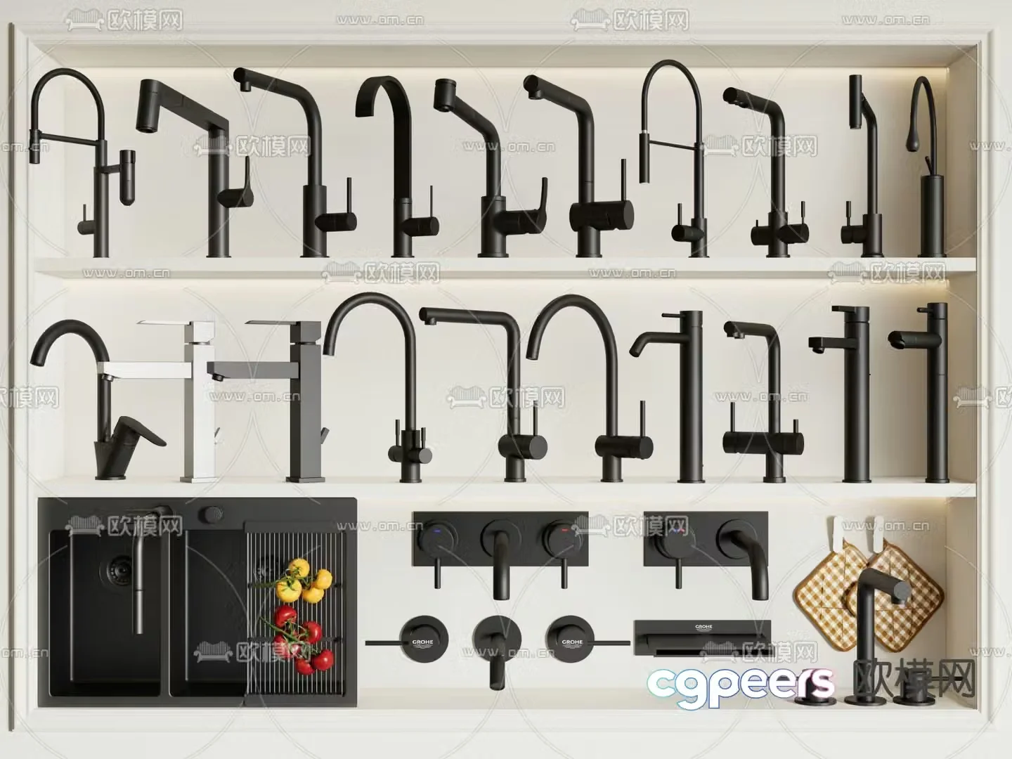 Modern faucet Sink faucet Basin faucet 3D model