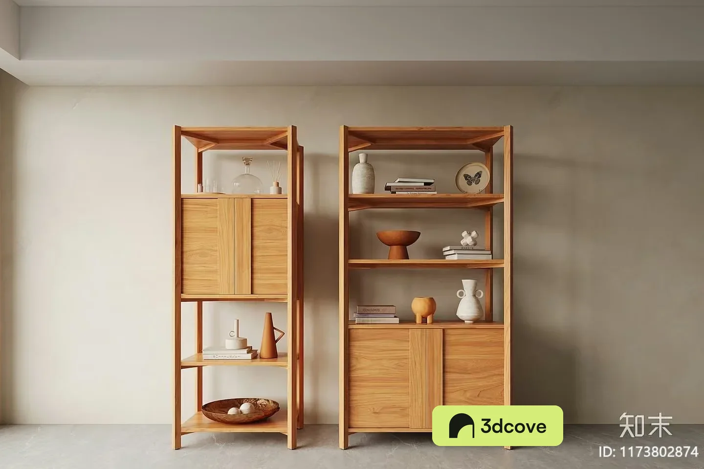 Wooden Shelving Unit