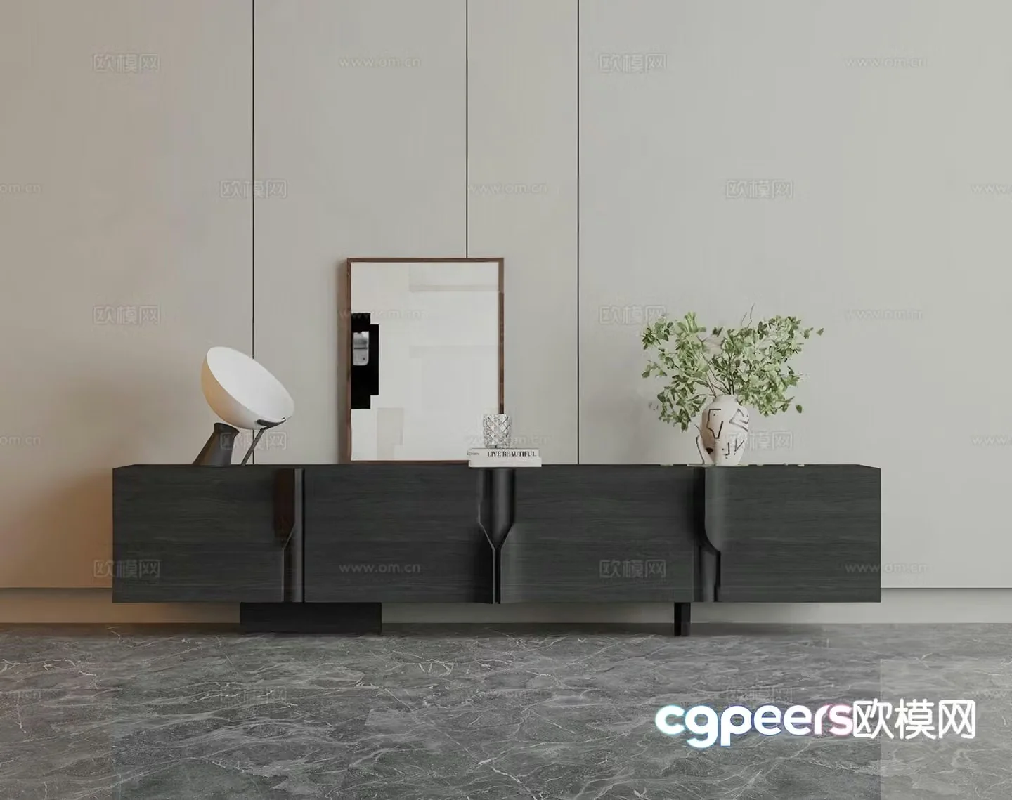 Modern TV cabinet 3d model