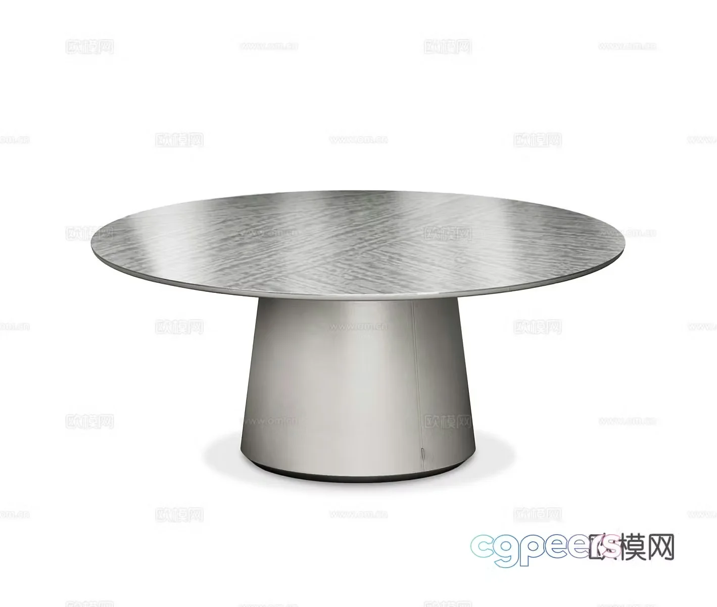 Modern dining table round table 3d model