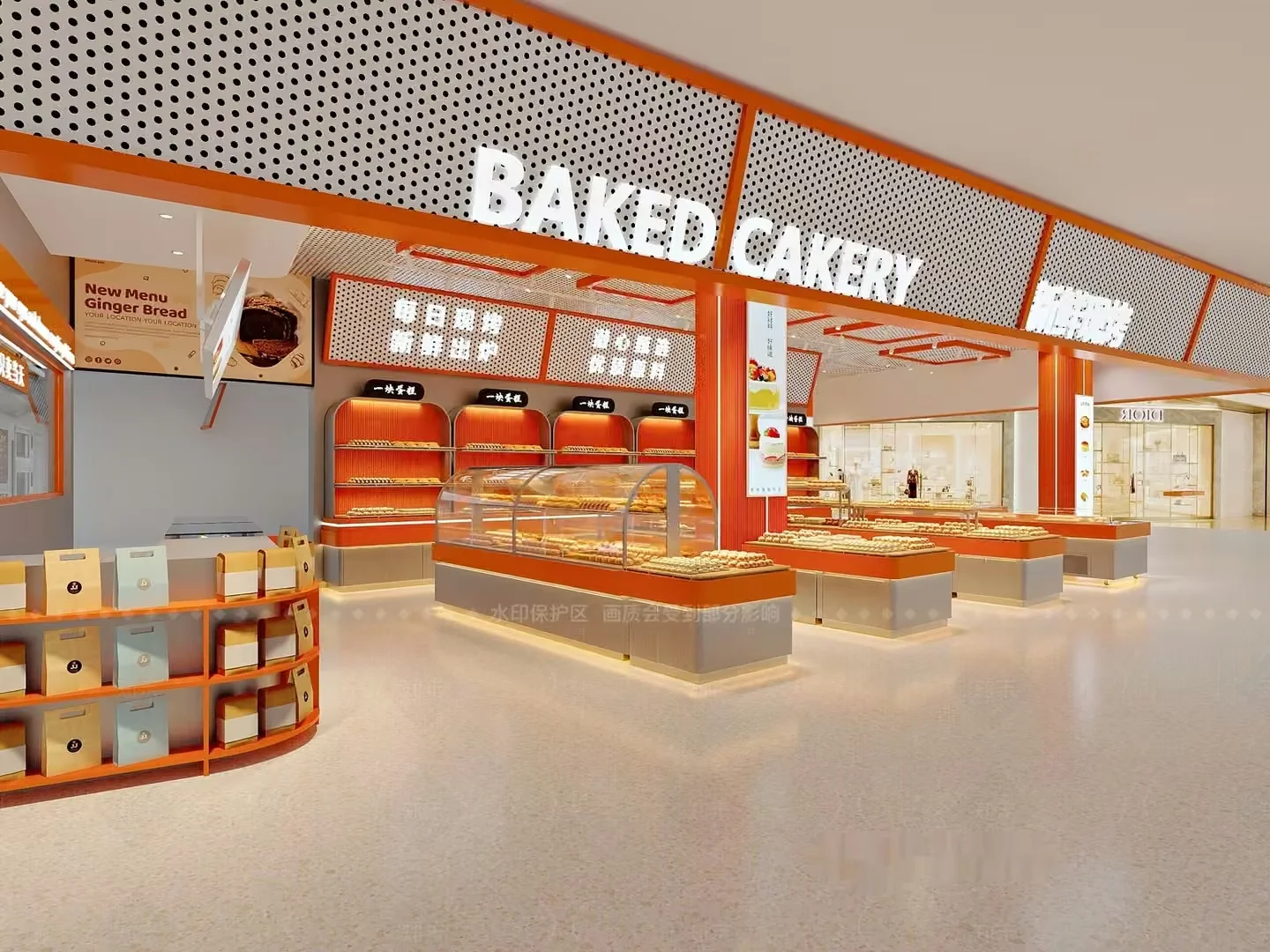 A Bakery Storefront 3D Model – 9861 – VRAY Render