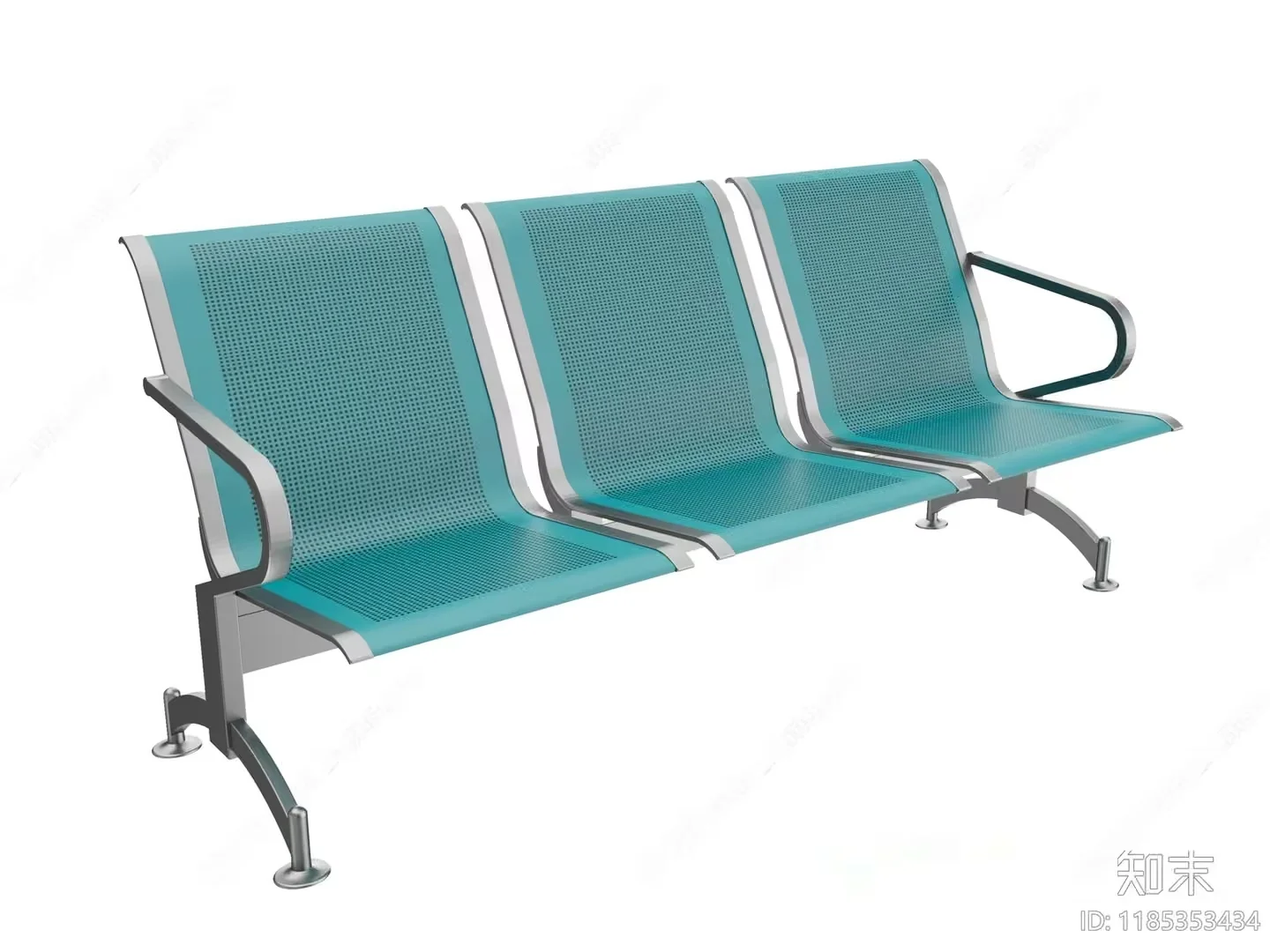 Modern Bench With Three Seats 3D Model – 22475 – CORONA Render