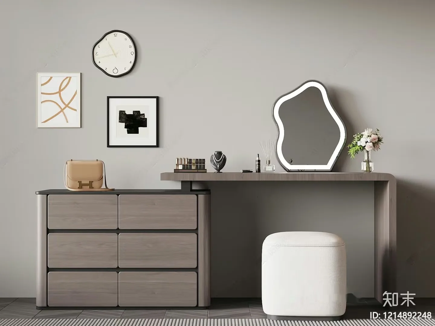 Modern Dressing Table 3D Model – 23226 – VRAY Render