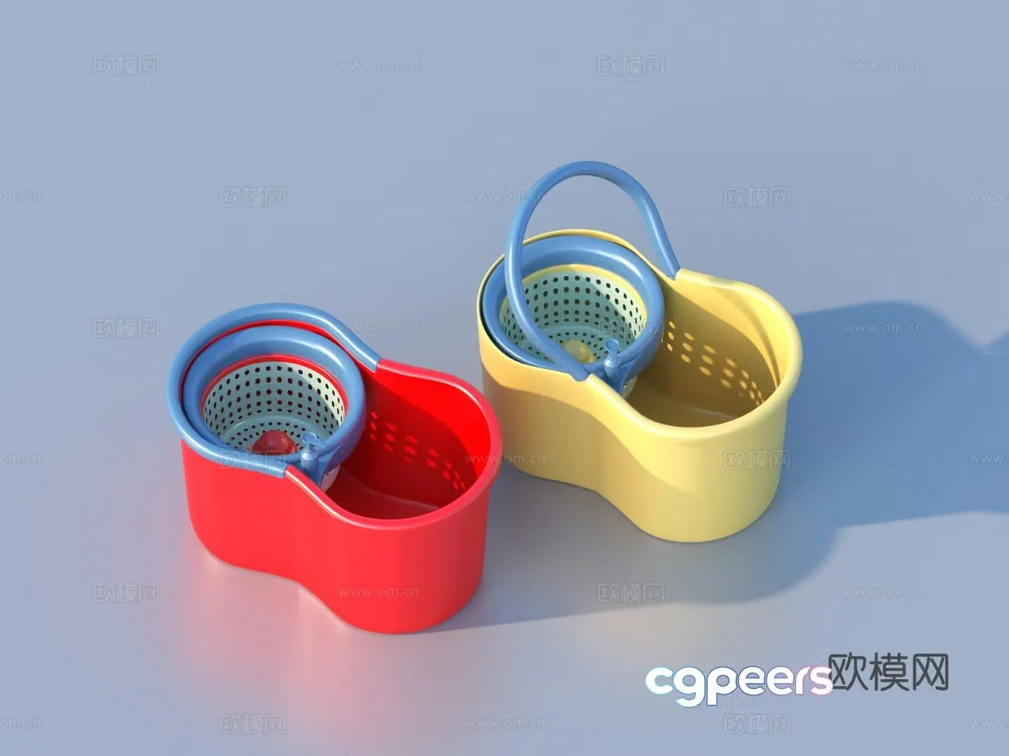 Bucket Mop Bucket Mop Bucket Water Bucket Plastic Bucket 3D Model