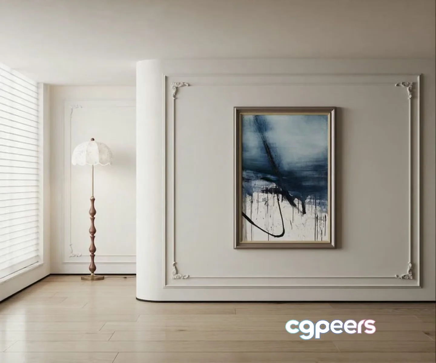 Modern White Room 3D Model – 1423 – CORONA Render