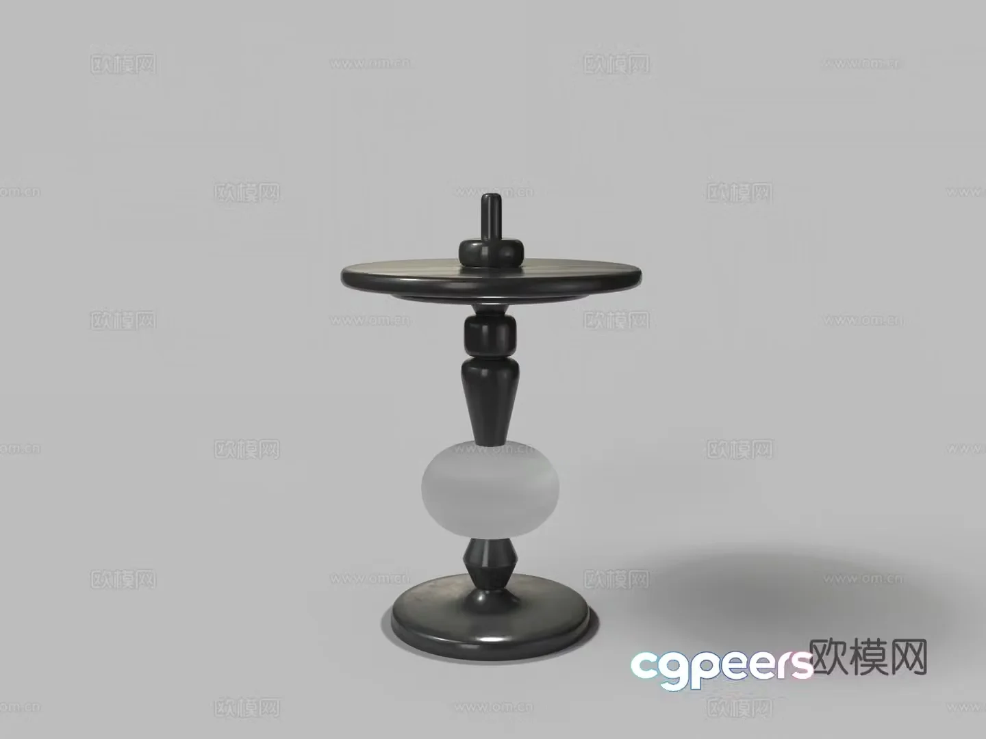Modern side circle 3D model