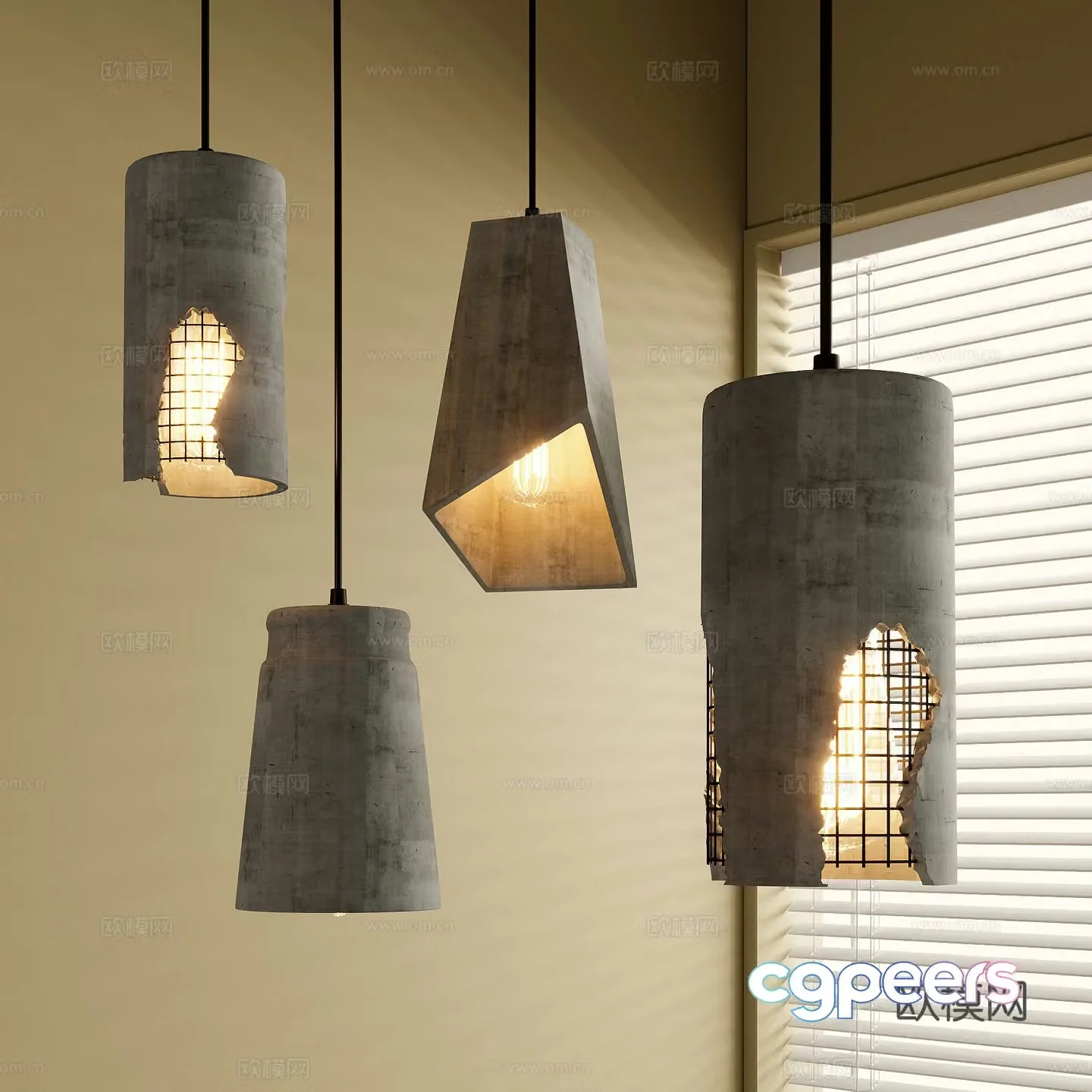 Wasabi Chandelier 3D Model