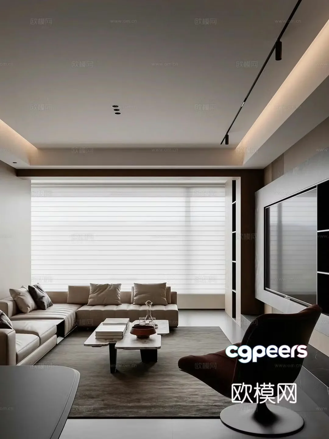 Italian living room 3d model
