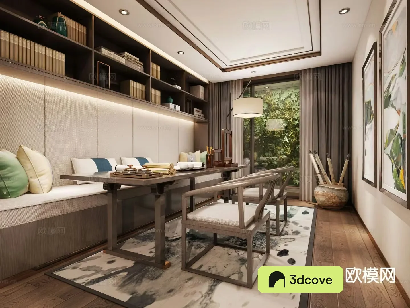 Chinese study room
