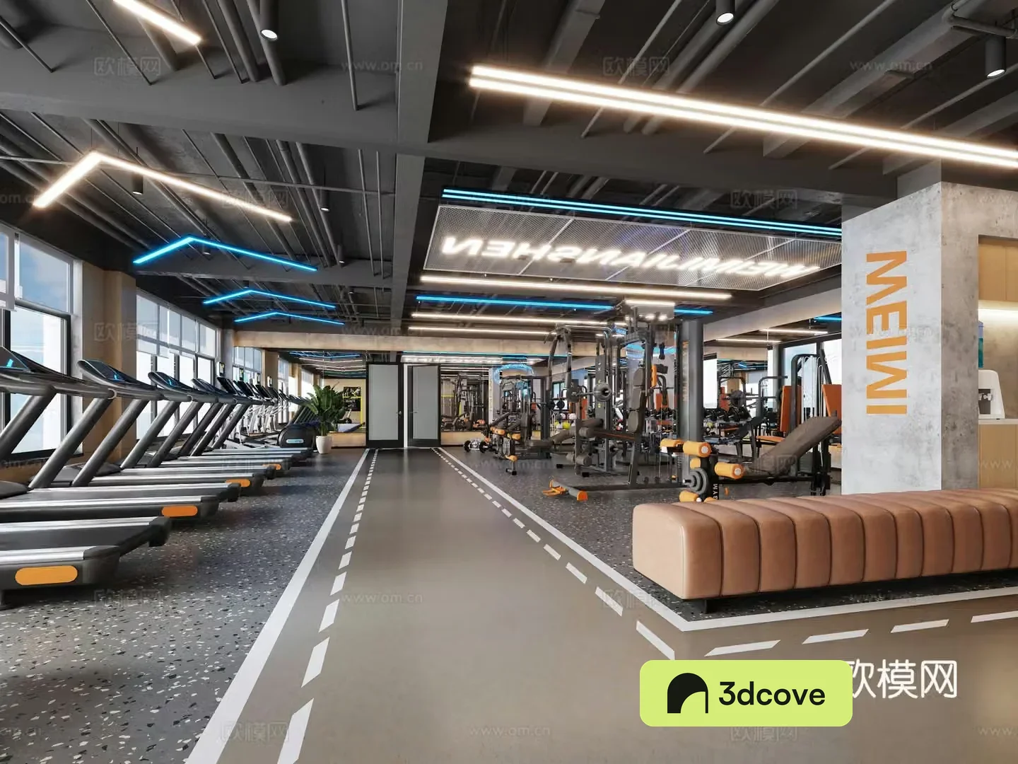 Industrial style gym