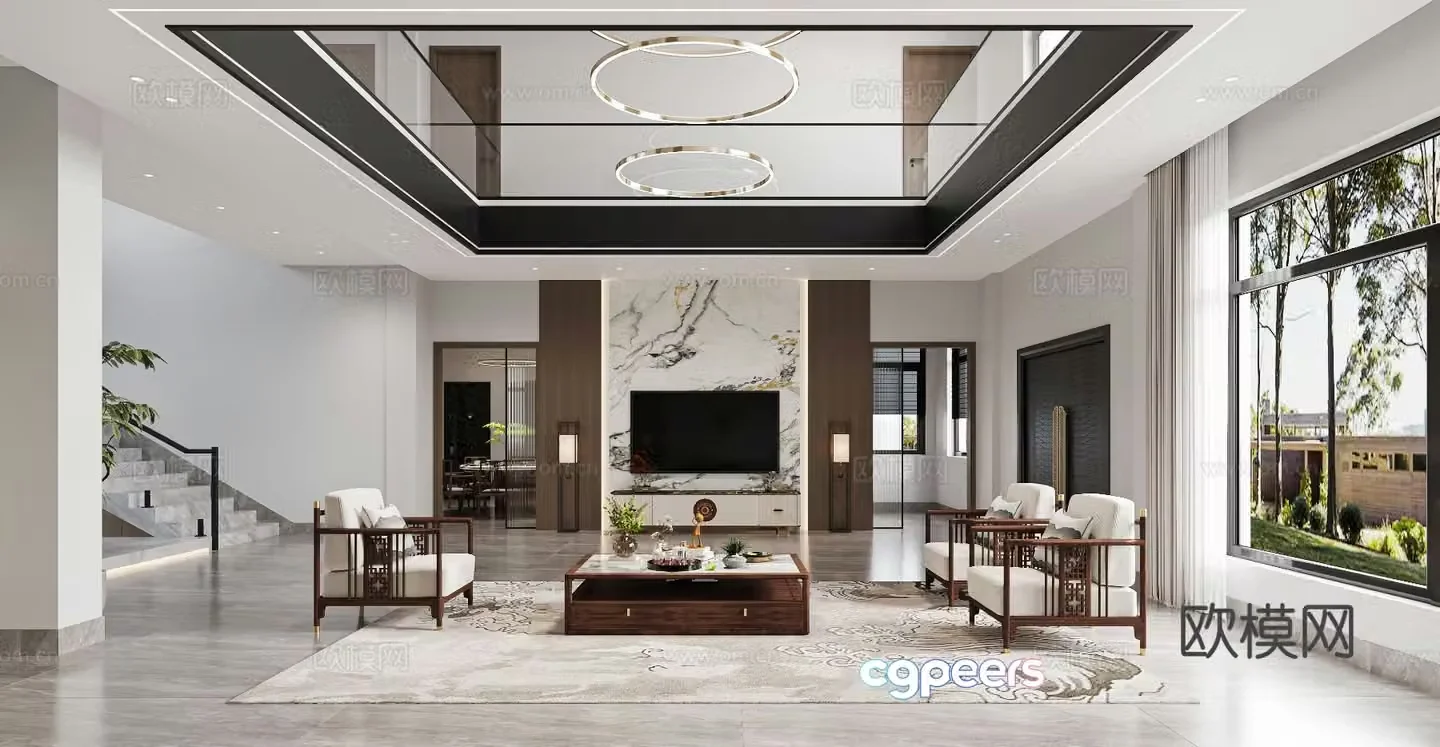 New Chinese restaurant 3D model