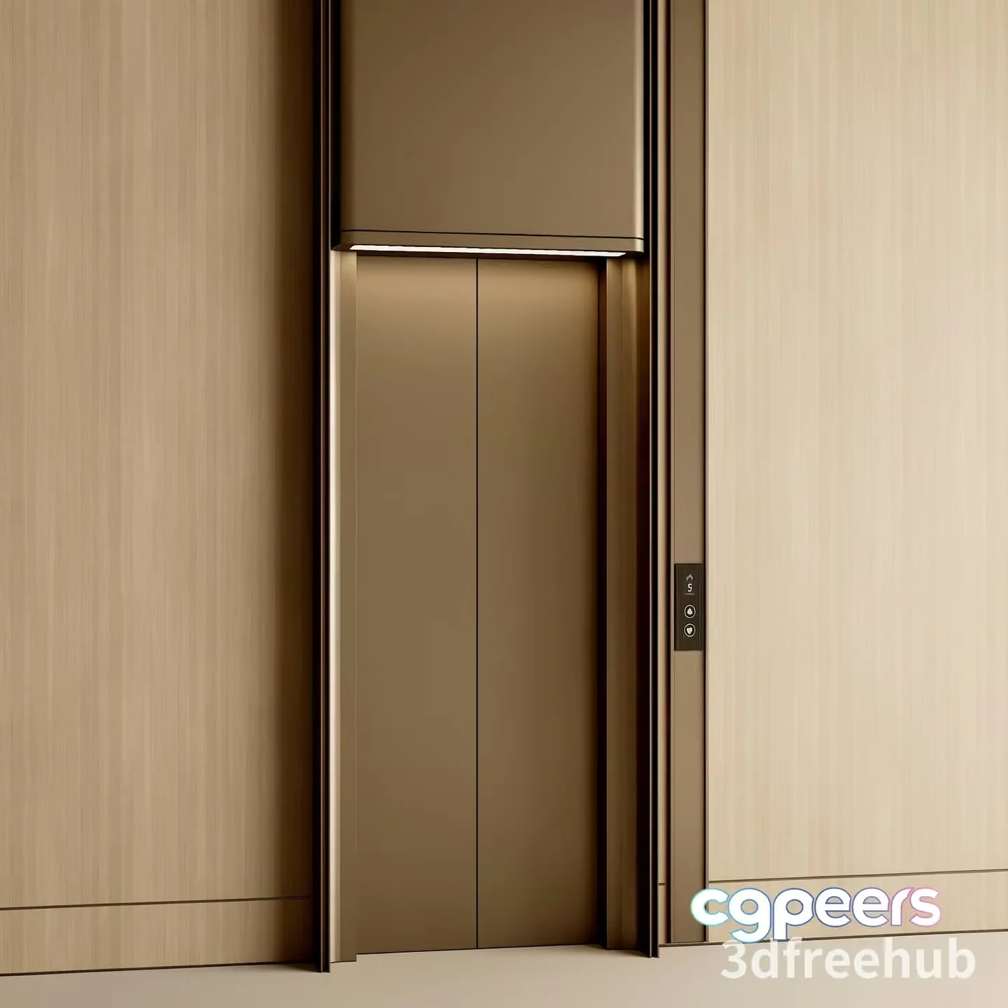 Modern Elevator Doors 3D Model – 20140 – VRAY Render