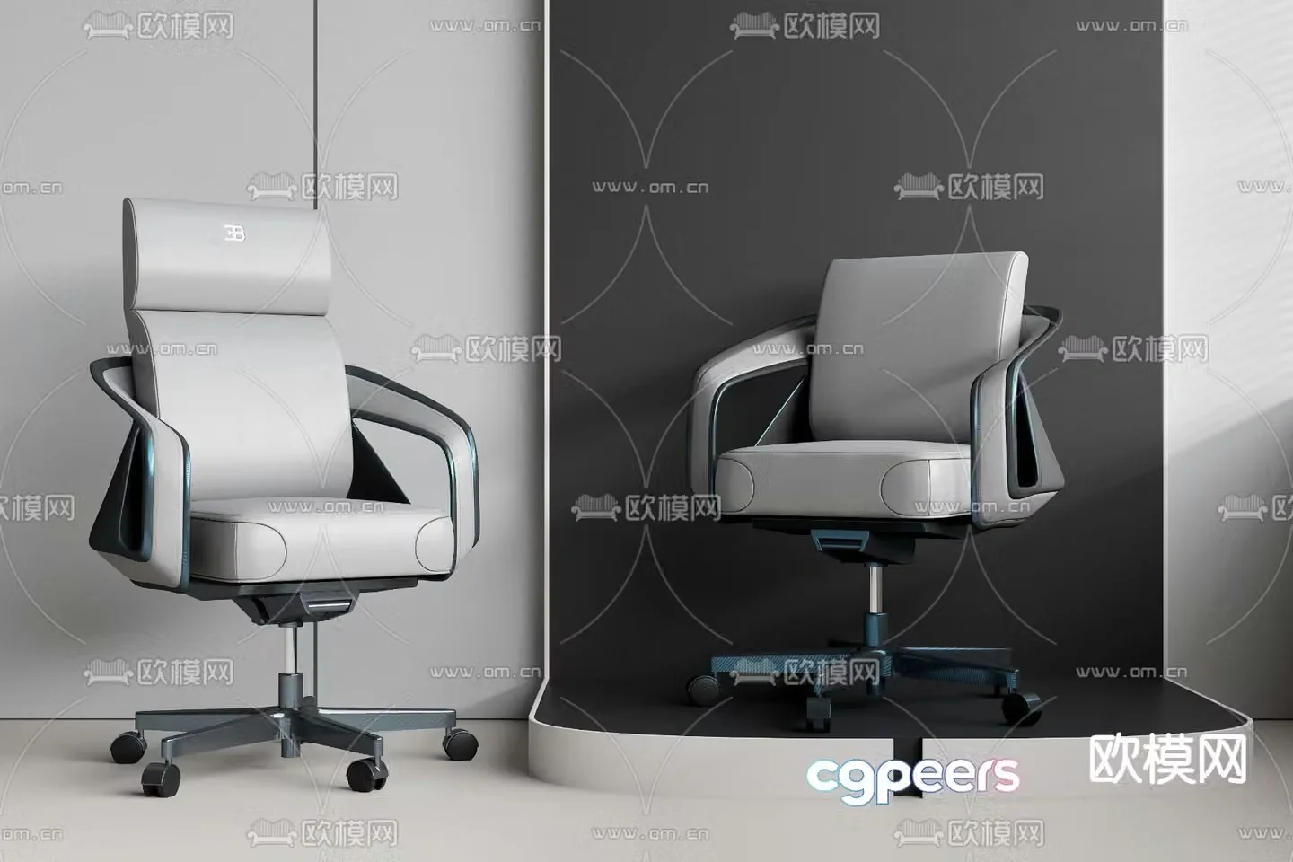 Office chair conference chair staff chair 3d model