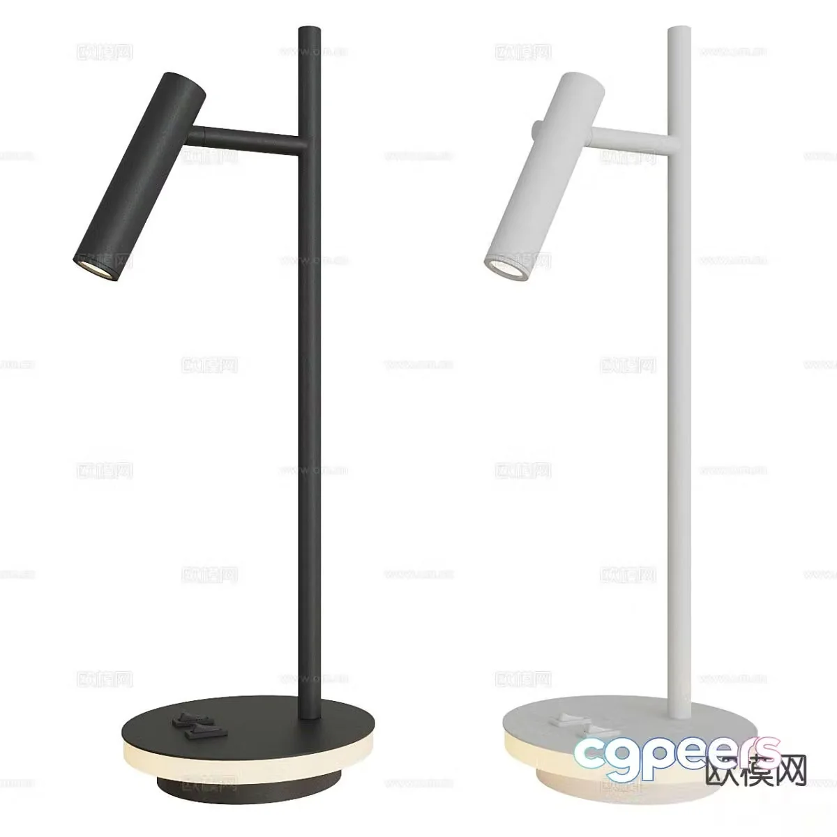 Simple desk lamp 3d model