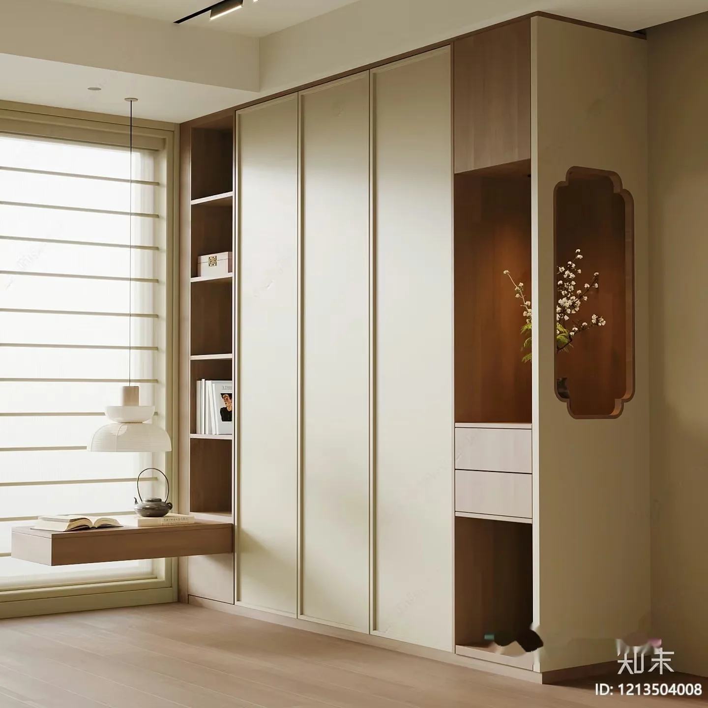 Modern Minimalist Closet 3D Model – 5612 – VRAY Render