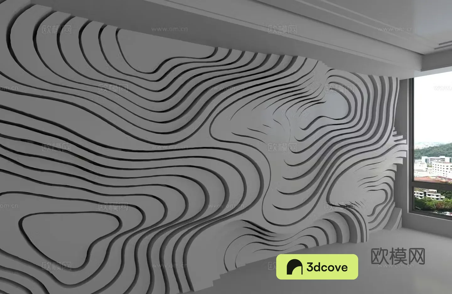 Modern background wall
