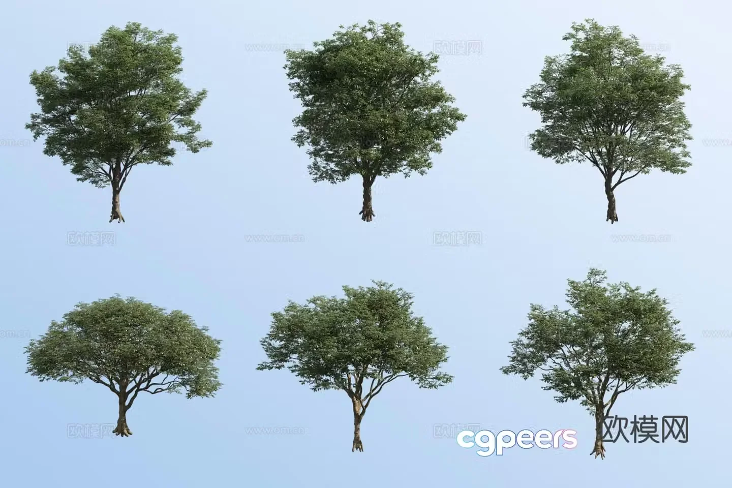 small tree landscape tree green tree 3d model