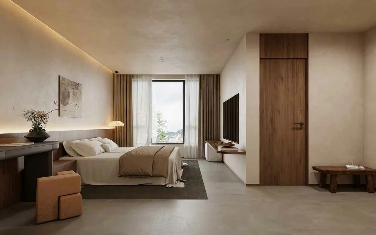 Modern Minimalist Bedroom 3D Model – 16822 – VRAY Render