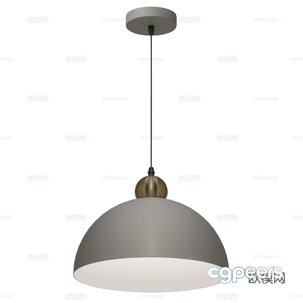 Modern minimalist chandelier restaurant chandelier 3d model
