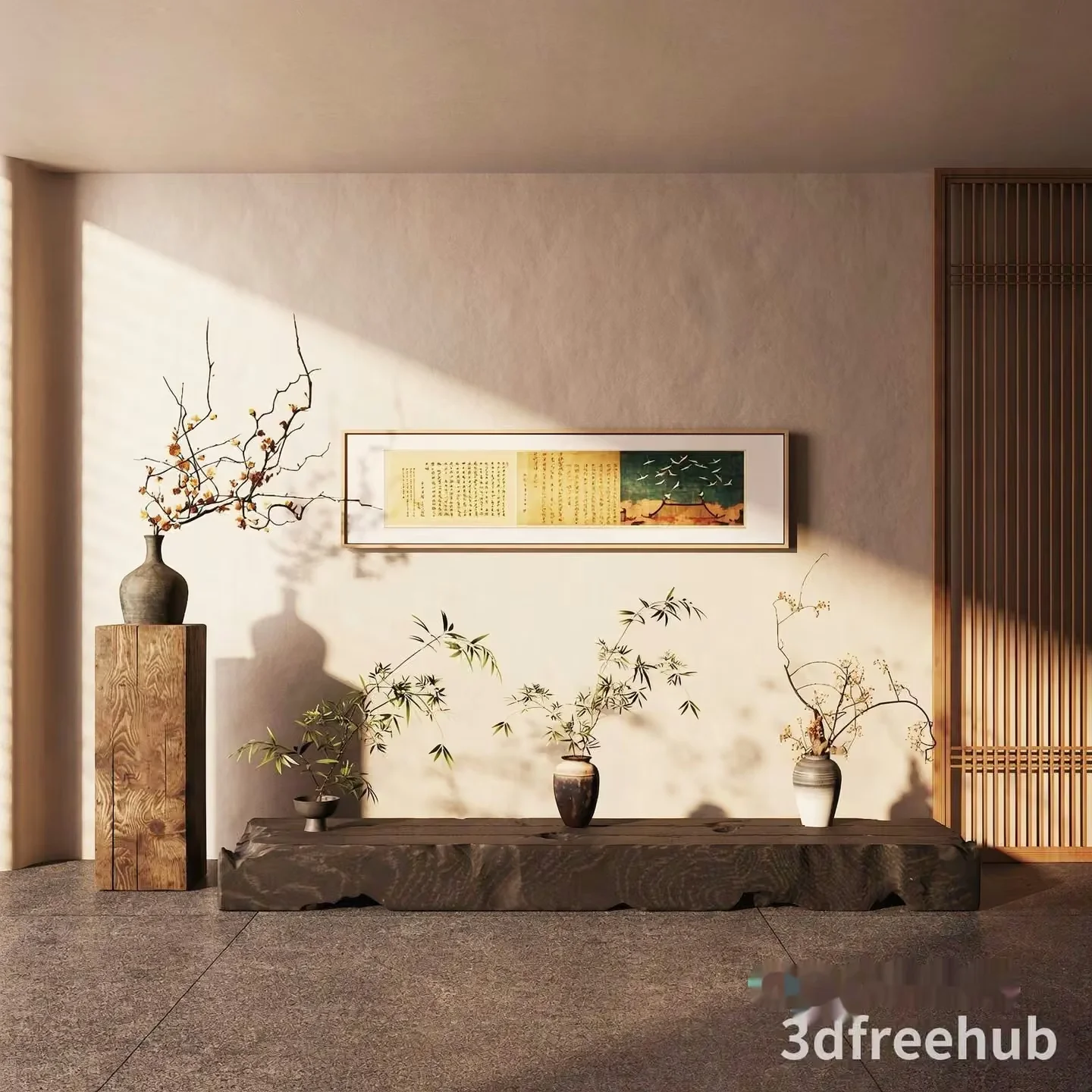Modern Japanese Room 3D Model – 21982 – VRAY Render