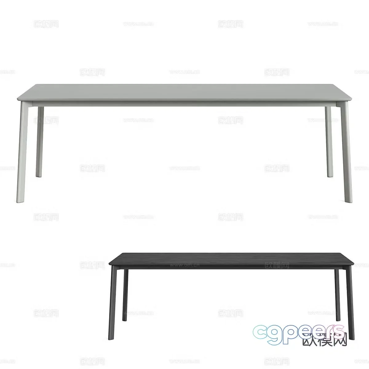 Modern dining table 3d model