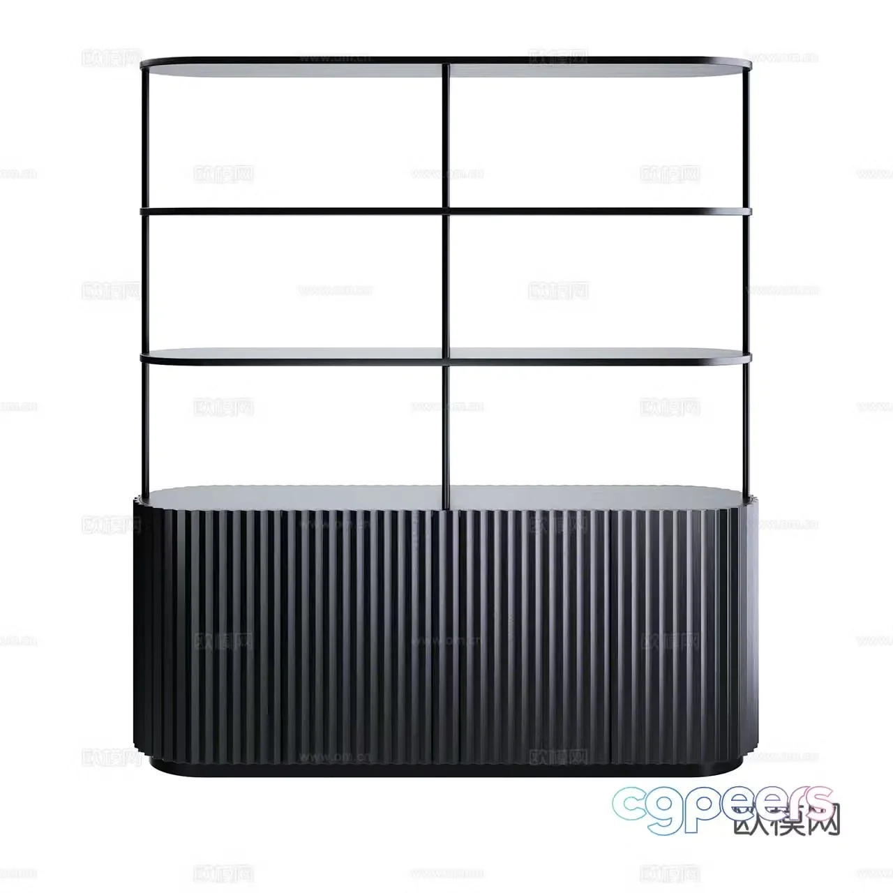 Eternel Italian bookcase Minimalist bookcase Decorative cabinet Storage cabinet Side cabinet 3D model