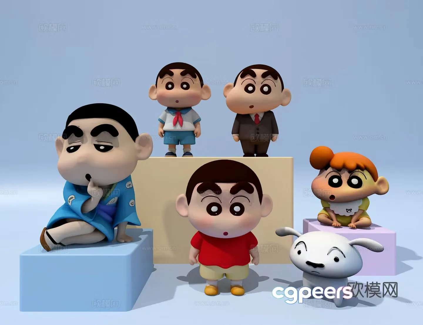 Crayon Shin-shiba ornament 3D model