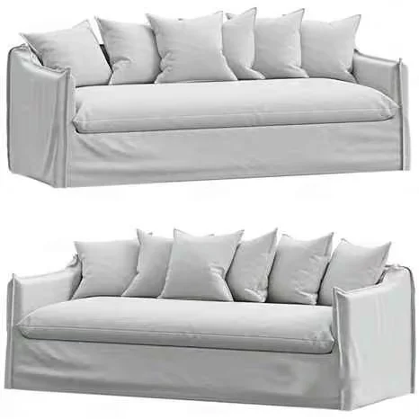 Modern White Sofa 3D Model – 19433 – CORONA Render