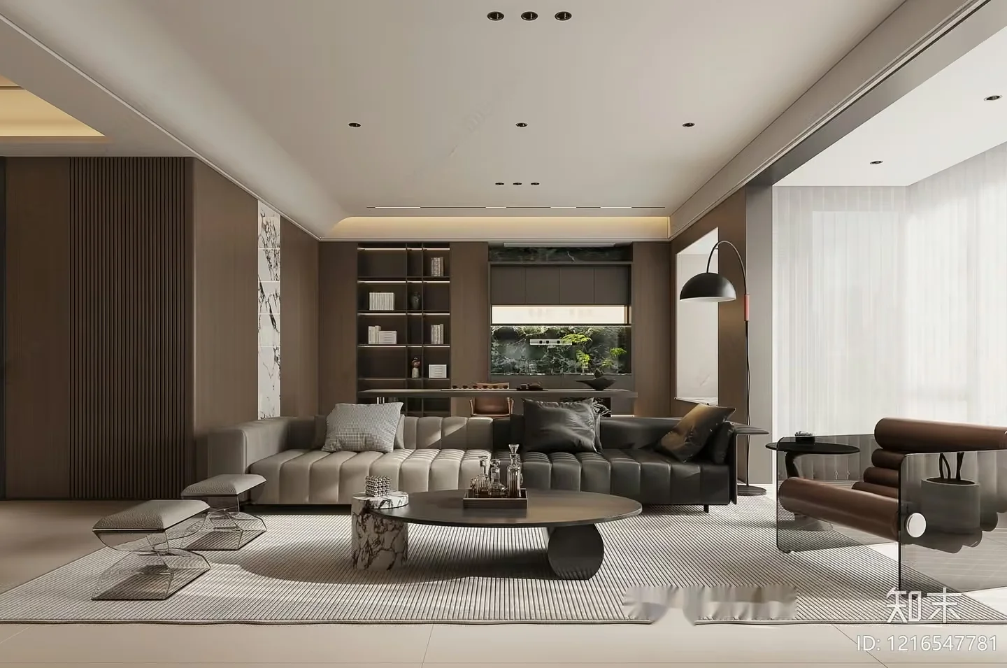 Modern Living Room 3D Model – 15029 – VRAY Render