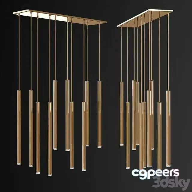 3ds Max Free – Trumpet Rectangle Gold