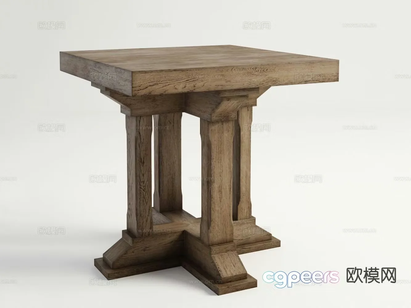 American corner table side table table table 3d model