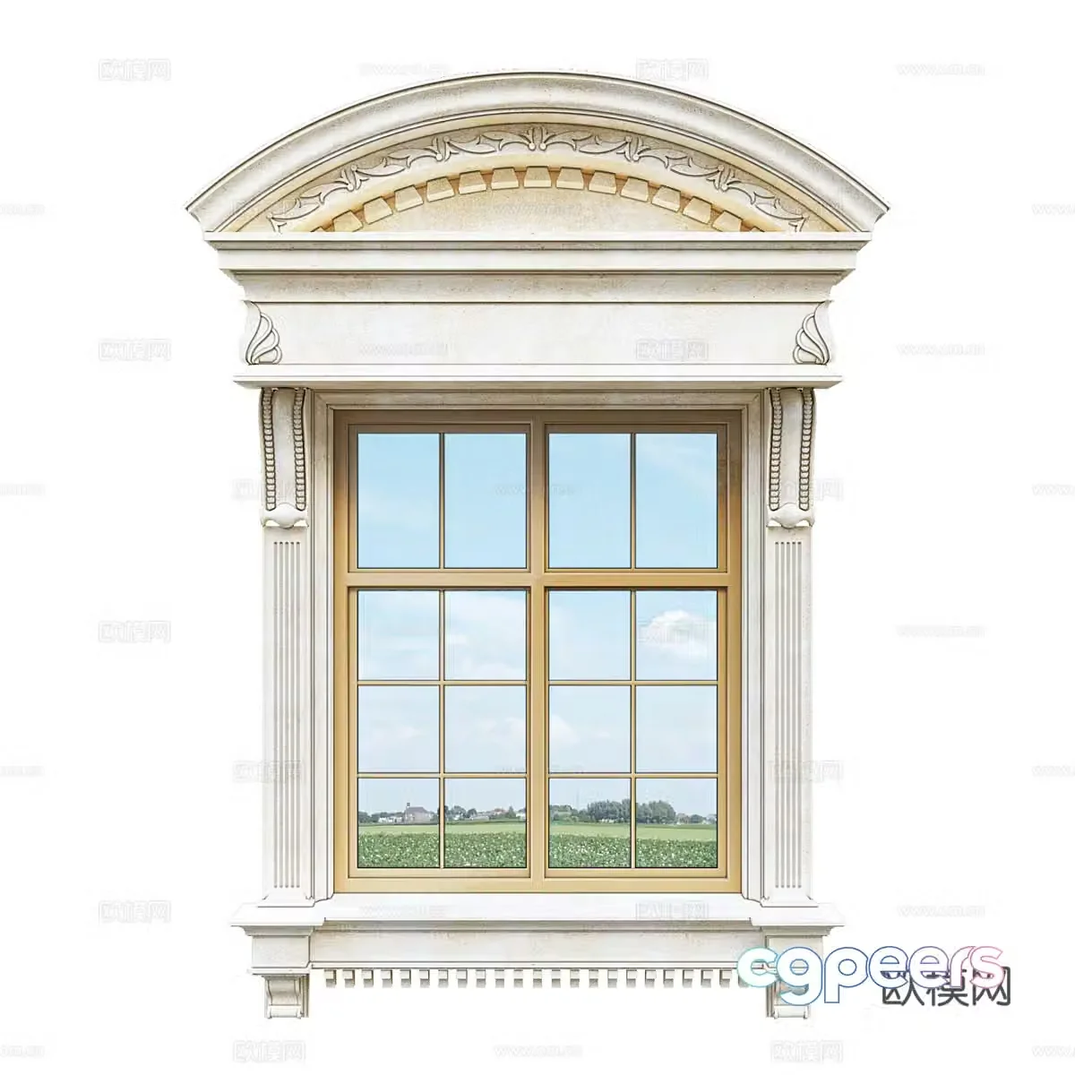 Simple European bay window Simple European windowsill European style bay window Retro bay window Retro windowsill Classical windowsill 3D model